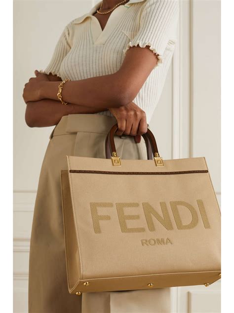 fendi fabric ff shopping logo tote|fendi sunshine medium bag.